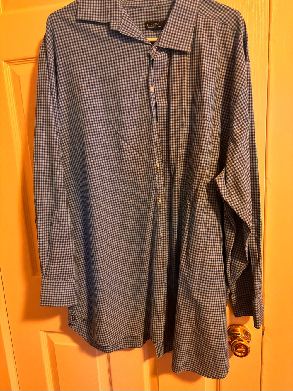 Rochester Blue and White Gingham Dress Shirt